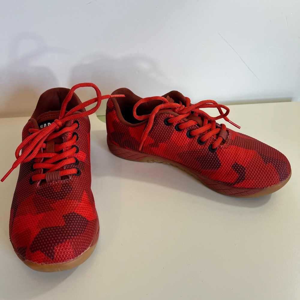 NOBULL Women's Training Shoes Red Camo Trainer‎ Sneakers Gym Workout
